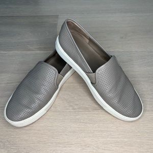 Vince Blair Leather perforated slip on shoes